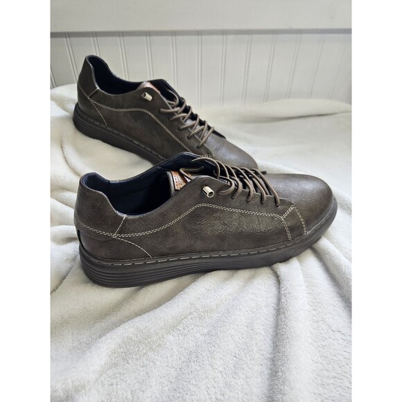 Casual Mens Lace up Outdoor Oxfords Leather Fashion Jogging Board Shoes main image 9